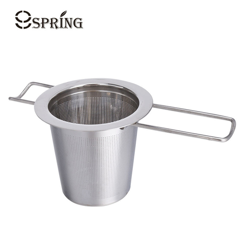 1 unid Acero inoxidable té Infuser filtro mango largo plegable colador de Té reutilizable filtro para elaborar cerveza hoja suelta té ► Foto 1/6