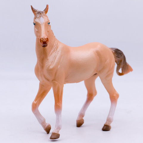 Figura DE ACCIÓN DE akhal-teke Mare Perlino, modelo de juguete de granja de campo, caballo, Colección, n. ° 88623 ► Foto 1/6