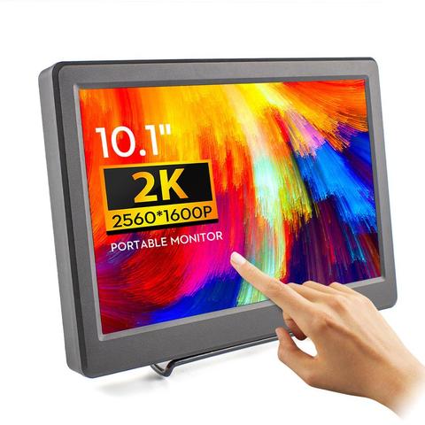 Elecrow Monitor portátil de 10,1 pulgadas 2K pantalla táctil 2560*1600P capacidad pantalla táctil IPS pantalla para juego de portátil dispositivos ► Foto 1/6