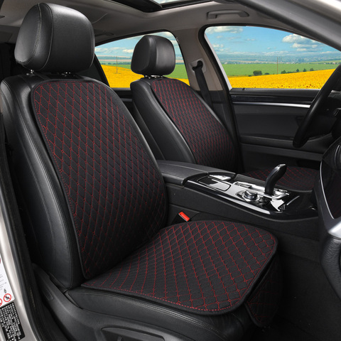 Funda de lino para asiento de coche, Protector de alfombrilla para cojín de asiento de automóvil, accesorios de Interior de estilo delantero para automóvil ► Foto 1/6