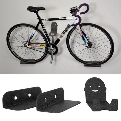 Bastidores de estacionamiento para bicicleta, soporte de pared de acero, almacenamiento, accesorios para bicicleta de montaña ► Foto 1/6