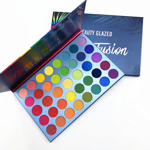 Beauty Glazed-paleta de sombras de ojos, 39 colores, fusión, resaltador, brillo, paleta de sombras con pigmentos cosméticos ► Foto 1/6