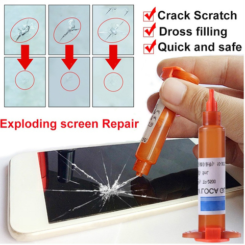 5ml botella de pegamento UV adhesivo transparente óptico de pegamento UV herramienta de reparación de teléfono móvil para teléfono móvil de pantalla táctil Reparación de pegamento herramientas de reparación móvil ► Foto 1/6