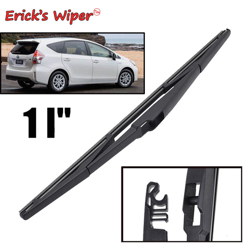 Erick-limpiaparabrisas trasero para Toyota Prius V 2012 - 2017 2016, ventana trasera, 11