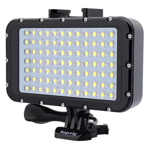 Luz LED Ultra brillante sumergible de 50M, luz de Flash de alta potencia para Gopro, cámaras Canon y SLR, montaje de luces de vídeo para buceo ► Foto 1/5