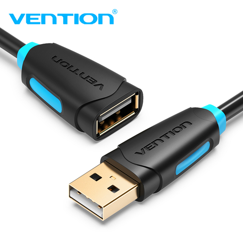 Vention USB 2,0 macho a hembra Cable USB 2 m 3 m 5 m Cable extensor Cable datos súper velocidad www. subtitulos USB2.0 Cable de extensión para PC portátil ► Foto 1/6