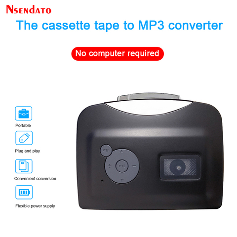 Ezcap230-Convertidor de señal de casete USB portátil, cinta a MP3, grabadora de música, reproductor de Cassette, convertidor para USB Flash, controlador gratis ► Foto 1/6