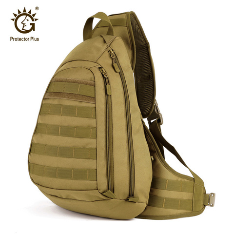 Protector Plus-Bolso cruzado táctico para hombre, bandolera militar Molle, bolsa de ejército, bolsa para deportes al aire libre, senderismo, mochila de viaje ► Foto 1/6