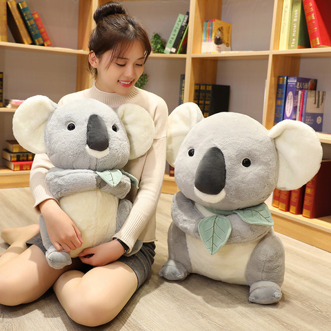 Koalas de peluche grandes y suaves para niños, Koala de juguete de Koala, juguete de simulación Kawaii, regalo de cumpleaños y Navidad ► Foto 1/6