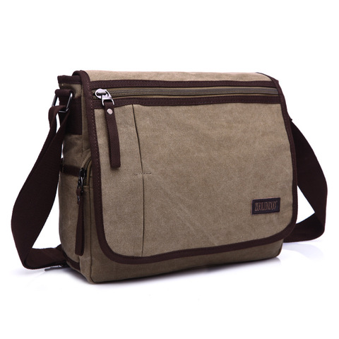 Bolso de lona de alta calidad para hombre, Bolsa informal de viaje Masculina, bandolera de gran capacidad ► Foto 1/1
