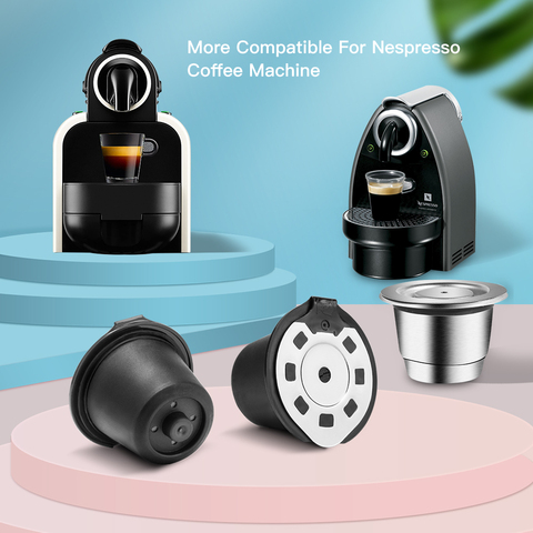 Cápsulas reutilizables para cápsula De café Nespresso, cestas De filtro De café Espresso rellenables ► Foto 1/6