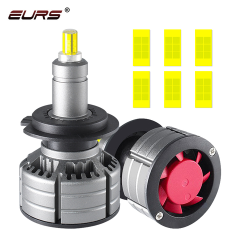 2 uds H1 LED H7 10000LM H8 H11 HB3 9005 HB4 9012 HIR2 55W 3D bombillas de faros Led de alta potencia Canbus 360 grados diodo lámpara Auto ► Foto 1/6