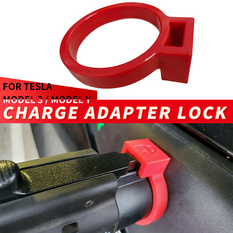 Tesla-Adaptador de carga J1772, Modelo 3 / Model Y, bloqueo de carga, protección de seguridad, accesorios para coche ► Foto 1/6