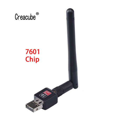 Creacube 2,4G adaptador Wifi USB 150Mbps Wi-Fi receptor Dongle tarjeta de red inalámbrica 802.11b/n/g Wifi Ethernet MT 7601 para PC ► Foto 1/6