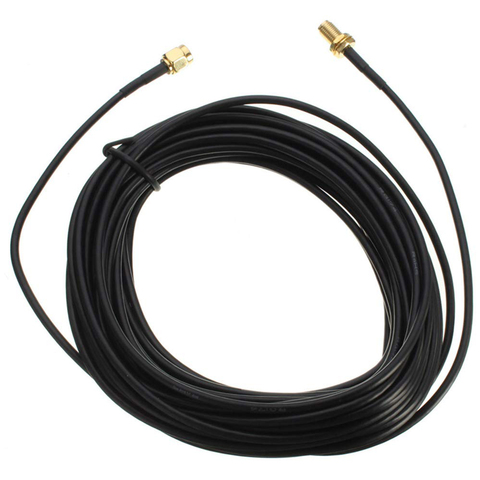 RP-SMA Cable de extensión antena WiFi profesional Router estándar RG174 señal estable macho hembra Cable Coaxial ordenador Universal ► Foto 1/6