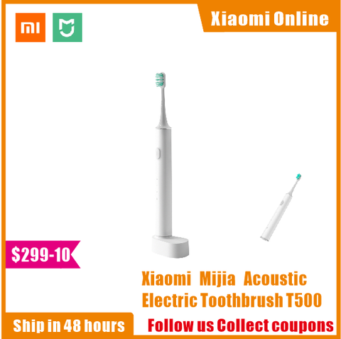 Xiaomi-cepillo de dientes eléctrico Mijia T500, cepillo sónico inteligente, blanqueamiento de dientes, vibrador inalámbrico, limpiador de higiene bucal, nuevo ► Foto 1/6