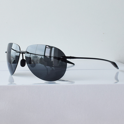 Gafas de sol polarizadas TR90 para hombre, lentes de sol de aviación, ultraligeras, antideslumbrantes, para conducción, 10g ► Foto 1/5