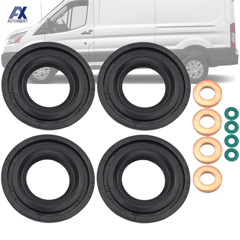 Sello inyector de combustible + arandela + juego de anillos O para FORD TRANSIT MK6 MK7 PEUGEOT BOXER LAND ROVER DEFENDER CITROEN RELAY FIAT DUCATO ► Foto 1/6