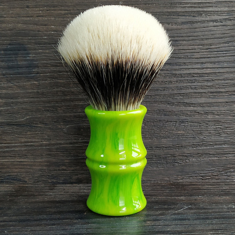 Dscosmetic 26mm bambú resina mango denso geltip 2 banda tejón cabello nudos cepillo de afeitar ► Foto 1/6