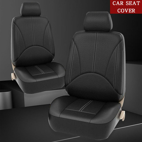 Fundas universales de cuero PU para asiento de coche, fundas de asiento de automóvil de lujo, a prueba de agua, para la mayoría de los asientos de coche ► Foto 1/6