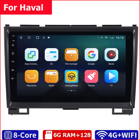 Youmecity Android 8,1 reproductor de dvd para Haval Hover Greatwall gran pared H5 H3 coche dvd gps 4G wifi con IPS pantalla radio bluetooth ► Foto 1/6