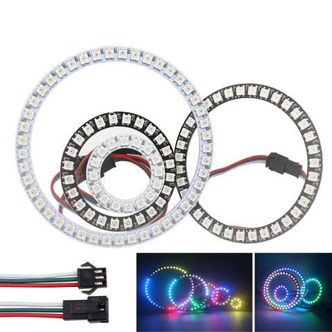 Anillo LED redondo WS2812B, 8, 16, 24, 35, 45 píxeles, WS2812, SK6812 5050, anillo de Círculo LED RGB direccionable ► Foto 1/6