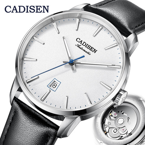 CADISEN-reloj mecánico para hombre, de acero inoxidable, luminoso, automático, NH35A, movimiento japonés ► Foto 1/6