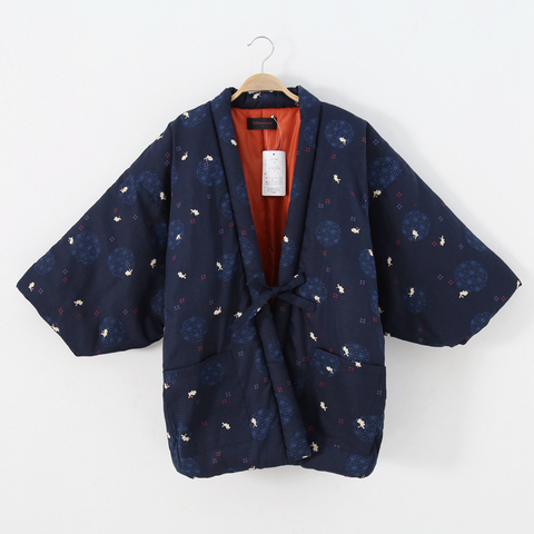 Haori-Kimono de estilo japonés para mujer, cárdigan de algodón para mujer, Yukata, ropa Vintage de estilo Folk asiática, pijamas, Hanten ► Foto 1/6