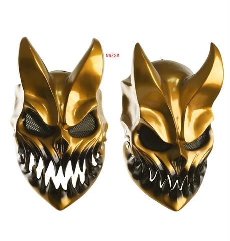 Máscara de Deathmetal para disfraz de chico de la oscuridad, máscaras de demonio de Shikolai, utillaje de Cosplay ► Foto 1/6