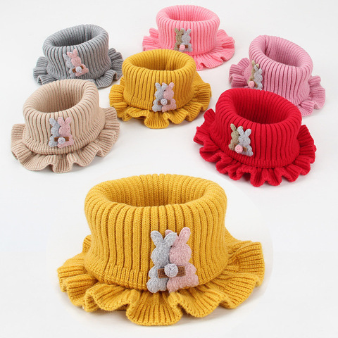 Collar de lana tejida para niños, bufanda cálida para proteger al aire libre, para primavera y otoño ► Foto 1/6