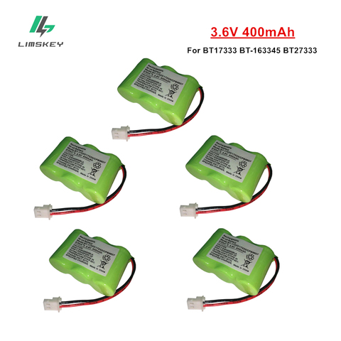 10 Uds 3,6 V 400mAh batería de Ni-CD para Vtech BT-17333 BT-163345 BT-27333 2/3AA batería recargable de 3,6 V BT17333 BT163345 BT27333 ► Foto 1/3