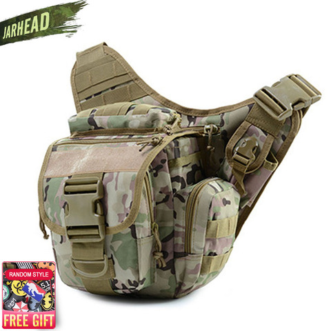 Bolso de hombro táctico militar 900D Oxford para hombre y mujer, bolsa para el exterior para cámara, riñonera para escalada, Camping, Trekking, 9 colores ► Foto 1/6