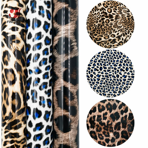 Patrón de leopardo TPU para transferencia de calor, película de vinilo, plancha, HTV, para camisetas, Textiles, ropa, pegatina para bolsa, bricolaje ► Foto 1/6