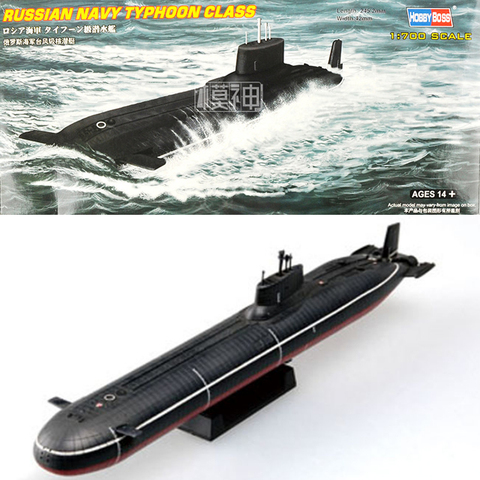 Submarino clase Typhoon de la Marina Rusa 1:700, plástico, montar, modelo de buque de guerra militar, Kits de modelo de construcción estática ► Foto 1/6