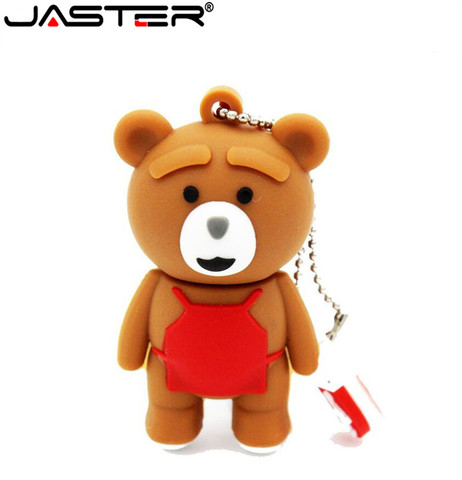 JASTER-pendrive de oso de dibujos animados para bebé, 4GB, 16GB, 32GB, 64GB, usb 2,0, Memoria usb, regalo de moda, envío gratis ► Foto 1/4