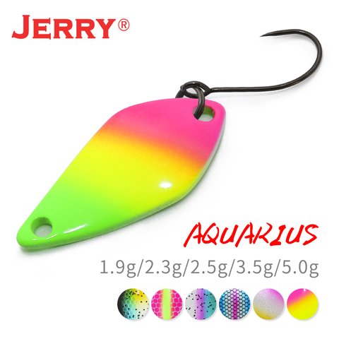 Jerry Aquarius-Señuelos de Pesca tipo cuchara, alta calidad, 1,9g, 2,3g, señuelo duro Artificial Wobbler para percha de lubina ► Foto 1/4