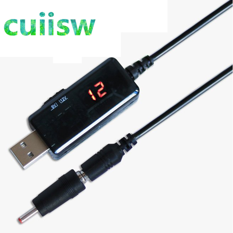 Convertidor de refuerzo USB, Cable convertidor de aumento DC 5V a 9V 12V + conector de 3,5x1,35mm para fuente de alimentación/cargador/convertidor de potencia ► Foto 1/6