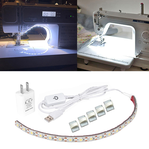 Kit de tira de luz LED para máquina de coser 11,8 pulgadas DC5V Flexible USB Luz de coser 30cm Industrial máquina de trabajo luces LED ► Foto 1/5