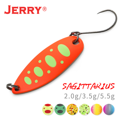 Jerry-cuchara de pesca de fundición ultraligera, 2g, 3,5g, 5,5g, cebo metálico de latón para agua dulce, trucha, lucio, pesca giratoria para lago ► Foto 1/6