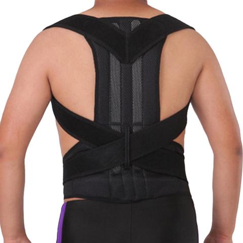 Corrector de postura para hombres y mujeres, cinturón ajustable de soporte de clavícula para espalda y hombros ► Foto 1/6
