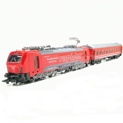 1/32 Aleación de doble-Sección modelo de tranvía atrás locomotora coche modelo de juguete con luz y música regalos para niños envío gratis ► Foto 1/6