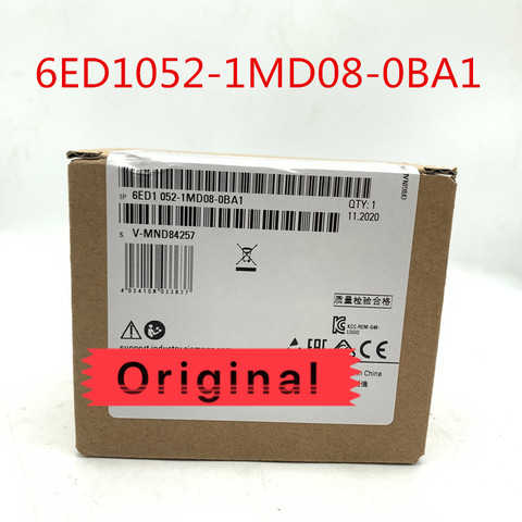 Logotipo Original 6ED1052-1MD08-0BA0, nueva versión (6ED1052-1MD08-0BA1) 12/24RCE con módulo de pantalla 12/24V DC/relé 8 DI 4AI PLC ► Foto 1/3