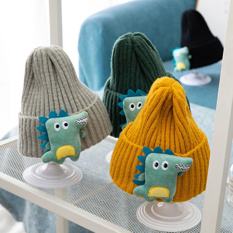 Gorro para bebé de dibujos animados, gorro para bebé de punto cálido, gorro para niño, gorro elástico para niño, gorro para niño, gorro para niño ► Foto 1/6