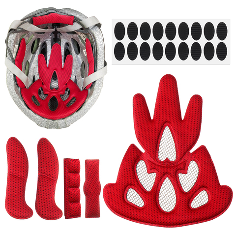 Kit de esponja Universal para casco, almohadillas de repuesto para bicicleta, motocicleta, con red contra insectos, para deportes al aire libre ► Foto 1/6