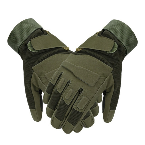 Guantes tácticos de dedo completo para deportes al aire libre, antideslizantes, guantes militares para Paintball, tiro, Airsoft, ciclismo, guante de medio dedo ► Foto 1/6