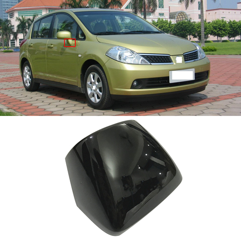 CAPQX-cubierta para espejo retrovisor de coche, carcasa de espejo retrovisor para Nissan TIIDA 2005-2010 ► Foto 1/5