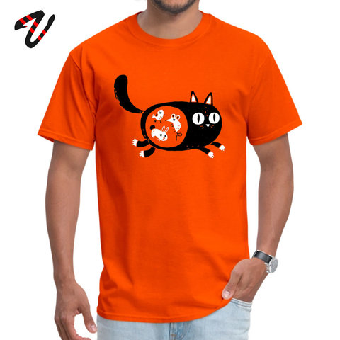 Camiseta de Gato naranja para hombre, Camisa cómoda de diseño, Tops de verano/otoño ► Foto 1/6