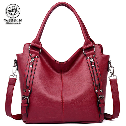 2022 bolsos de lujo para mujer, bolso de diseñador, bolso de hombro de cuero de alta calidad, bolso grande para mujer, bolso de hombro Casual para mujer ► Foto 1/6