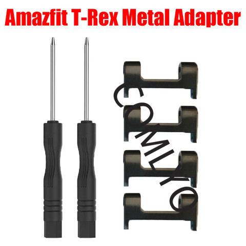 Adaptador de metal para Amazfit t-rex t rex PRO, correa de acero inoxidable para reloj inteligente, accesorios para destornilladores ► Foto 1/5