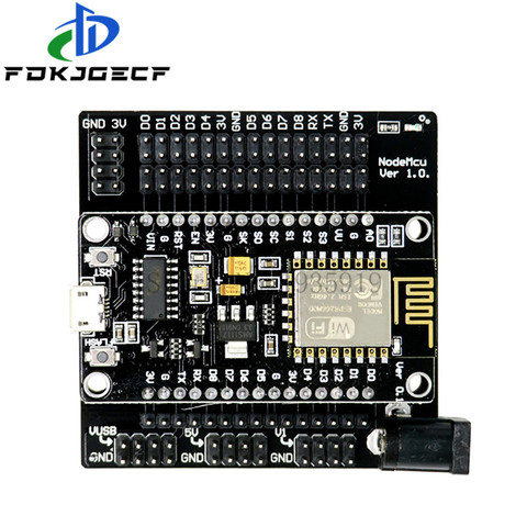 Nodo MCU Kit de desarrollo V3 CH340 NodeMCU + Shield de Motor Wifi Esp8266 Esp-12e diy juguete rc control remoto Lua mucho coche inteligente Esp12e ► Foto 1/5